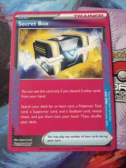 Pokemon 2024 World Championship Card Secret Box Trainer Stamp - Image 2