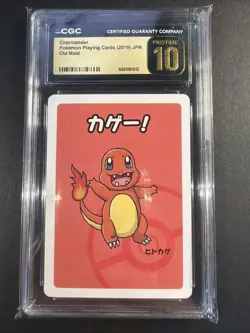 2019 Pokemon Japanese Playing Cards Old Maid Charmander CGC 10 PRISTINE - Image 1