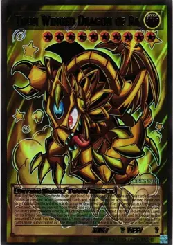 Toon Winged Dragon of Ra HOLO YuGiOh YU GI OH Custom Anime Collectible Card - Image 1