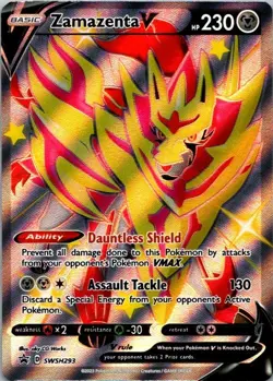 Pokemon TCG Zamazenta V SWSH293 - Sword & Shield Promo Card - NM (SKU 1-3) - Image 1