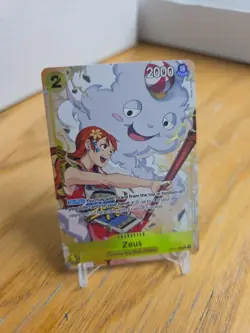 One Piece TCG Zeus Alt Art R Card OP11-106 a Fist of Divine Speed Nami - Image 1