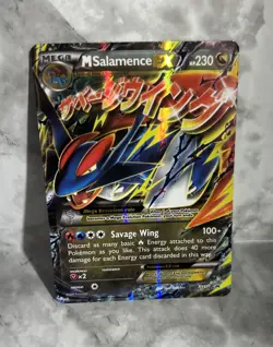 M Salamence EX Black Star Promo XY171 Regular Size Card - Pokemon - Mega MP - Image 1