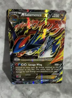 M Salamence EX Black Star Promo XY171 Regular Size Card - Pokemon - Mega MP - Image 3