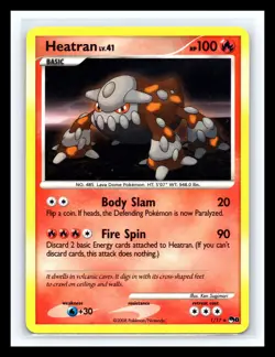 🔥 Heatran 1/17 Rare 2008 Pop Series Holo Pokemon Card - Image 1