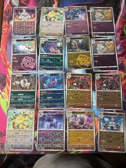 Pokemon 16 Card Lot Holo Reverse Master Pokeball Rotary H4 Gengar Meowth - Image 1