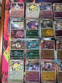Pokemon 16 Card Lot Holo Reverse Master Pokeball Rotary H4 Gengar Meowth - Image 2