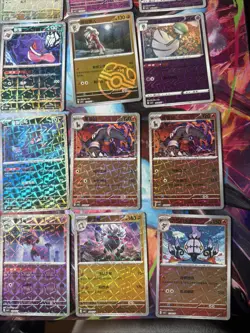 Pokemon 16 Card Lot Holo Reverse Master Pokeball Rotary H4 Gengar Meowth - Image 3