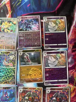 Pokemon 16 Card Lot Holo Reverse Master Pokeball Rotary H4 Gengar Meowth - Image 5
