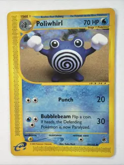 Poliwhirl 89/165 Expedition Base Set Pokemon TCG 2002 Card Vintage - Image 1