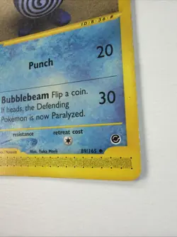 Poliwhirl 89/165 Expedition Base Set Pokemon TCG 2002 Card Vintage - Image 4