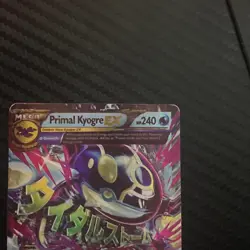 Pokemon TCG Primal Kyogre EX Full Art Holo Card 55/160 Ultra Rare - Image 3