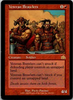 Veteran Brawlers Magic The Gathering Prophecy Card Light Play X1 - Image 1