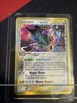 Pokemon TCG Gyarados Holo Rare Card 8/110 Holon Phantoms Delta Species 2006 - Image 1
