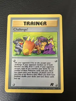 Pokemon Team Rocket Trainer Challenge 74/82 Card TCG - Image 1