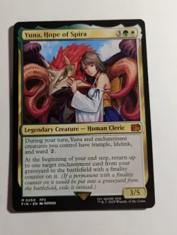 MTG Yuna Hope Of Spira (FIN) Final Fantasy Regular Mythic 250 - Image 1