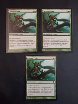 3x Canopy Cover Worldwake NM Magic the Gathering Mtg Tcg See Pics - Image 1