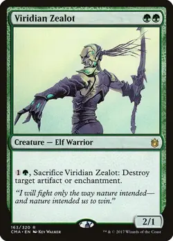 Viridian Zealot Regular - Commander Anthology MTG-MP - Image 1