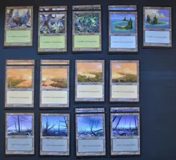 Lot of 20 Basic Lands - Urza's Saga - MTG Magic Vintage 1998 - LP - Image 1