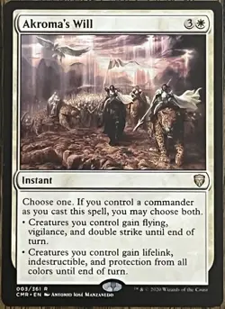 Akroma's Will - Commander Legends - Magic MTG - NM - Rare - Image 1
