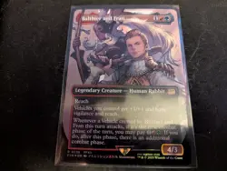 MTG Magic the Gathering SURGE FOIL Balthier and Fran Borderless FIN! - Image 1