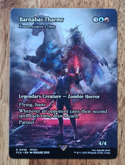 Barnabas Tharmr - BORDERLESS NON-FOIL - RARE FIN 0056 - Final Fantasy MTG - M/MN - Image 1