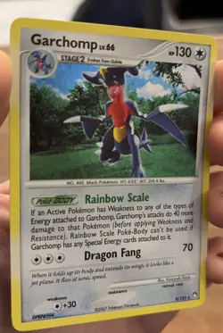 Pokemon Garchomp TCG Holo Rare Card Mysterious Treasures 9/123 - Image 3