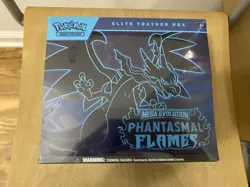 Pokemon TCG Mega Evolution Phantasmal Flames Elite Trainer Box ETB NEW/Sealed - Image 1