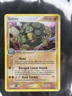 Pokemon TCG Golem EX Legend Maker Holo Rare 6/92 (LP) - Image 1