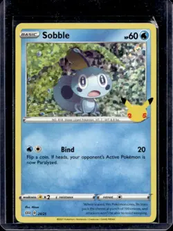 2021 Pokemon McDonald's 25th Anniversary Special Edition Sobble Foil #24/25 - Image 1