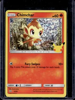2021 Pokemon McDonald's 25th Anniversary Special Edition Chimchar Foil #12/25 - Image 1