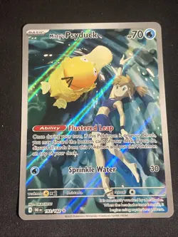 Pokemon TCG Misty's Psyduck 193/182 Sv10: Destined Rivals Illustration Rare Holo - Image 1