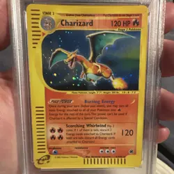 2002 POKEMON EXPEDITION CHARIZARD #006/165 HOLO PSA 7 - Image 3