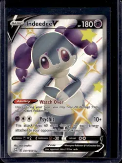 2021 Pokemon SWSH Shining Fates Indeedee V Shiny Vault #SV114/SV122 - Image 1