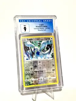 CGC 9 MINT Lugia 140/189 Reverse Holo Rare Darkness Ablaze SWSH 2020 Pokemon - Image 1