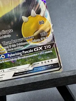 Snorlax GX SM05 Black Star Promo Holo Pokemon 2016 Light Play LP - Image 5