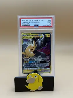 Pikachu & Zekrom GX 33/181 PSA 9 Tag Team Holo Sun & Moon Team Up 2019 Pokemon - Image 1