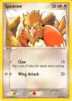 Spearow 81/112 Common FireRed & LeafGreen Pokemon LP - Image 1
