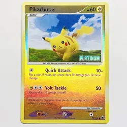 Pokemon 2008 Pikachu 70/100 Majestic Dawn Reverse Holo Platinum Stamp Mint - Image 1