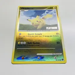 Pokemon 2008 Pikachu 70/100 Majestic Dawn Reverse Holo Platinum Stamp Mint - Image 2