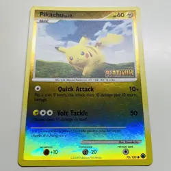 Pokemon 2008 Pikachu 70/100 Majestic Dawn Reverse Holo Platinum Stamp Mint - Image 5