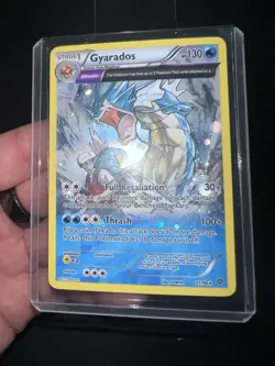 Gyarados FULL ART (Cosmos Holo Rare) 21/98 XY Ancient Origins Pokemon TCG NM - Image 1