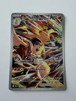 Pokemon Destined Rivals Ethan's Typhlosion 190/182 Illustration Rare - Near Mint - Image 1