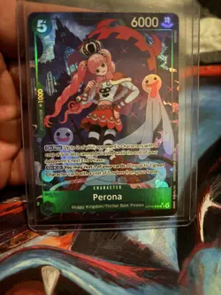 One Piece TCG OP14-033 Perona Alt Art OP14 The Azure Sea's Seven NM ENGLISH - Image 2