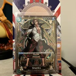 One Piece Shanks ST16-004 OP11 a Fist of Divine Speed Foil SP Alternative Art - Image 1