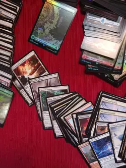 Huge 450ish Card LOT MTG Foil Theros Lotr Commander Full Art Master Basic Land - Image 4