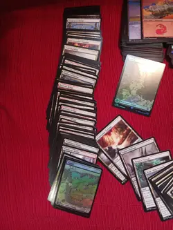 Huge 450ish Card LOT MTG Foil Theros Lotr Commander Full Art Master Basic Land - Image 5