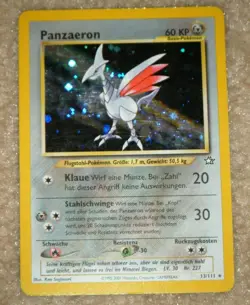 German Panzaeron Holo Pokemon Card 13/111 Skarmory Rare Neo Genesis - Image 1