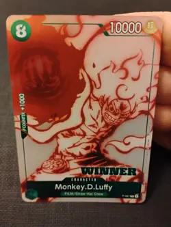 One Piece Card Game Monkey.D.Luffy P-061 ST-11 Uta Deck Battle WINNER Promo TCG - Image 2