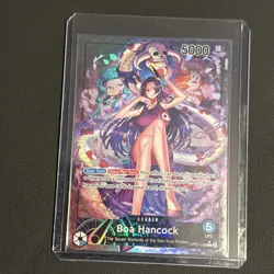 One Piece Boa Hancock OP07-038 Parallel Alternate Art Leader Card English - Image 1