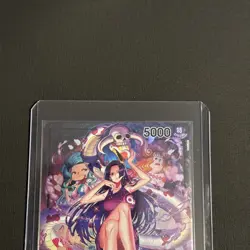 One Piece Boa Hancock OP07-038 Parallel Alternate Art Leader Card English - Image 3